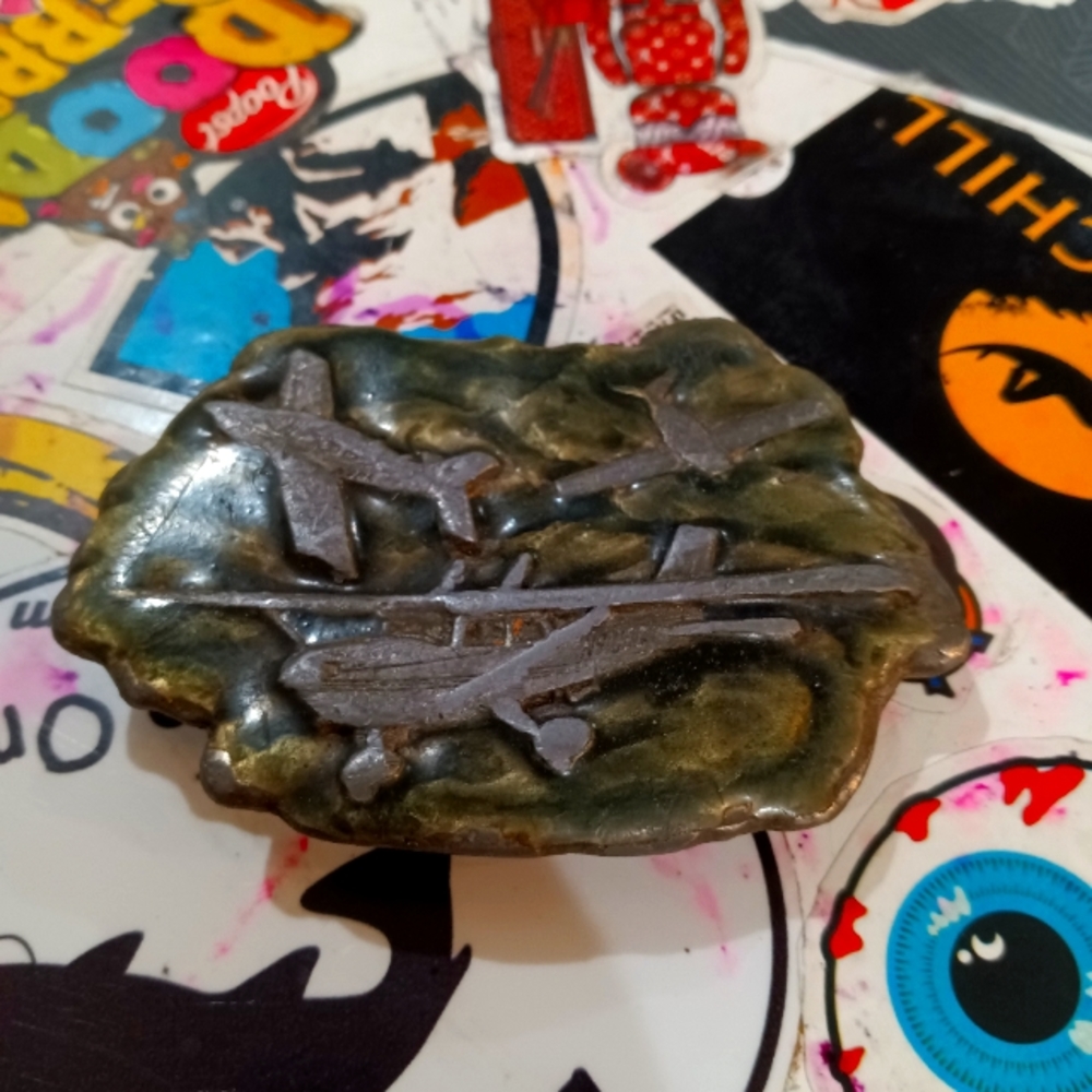 Vintage Airplane Belt Buckle